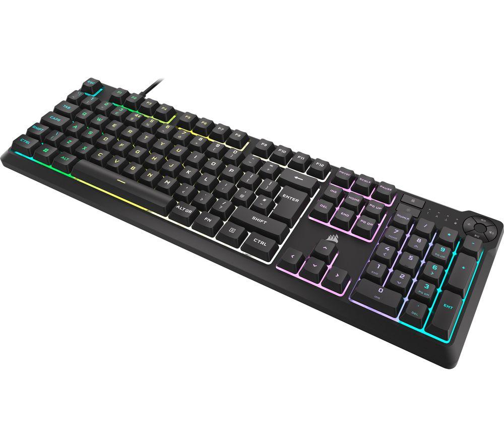 CORSAIR K55 Coreu0026tradeRGB Gaming Keyboard - Black, Black