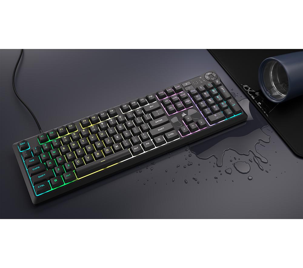 CORSAIR K55 CORE RGB Gaming Keyboard - Black image number 3 of 9