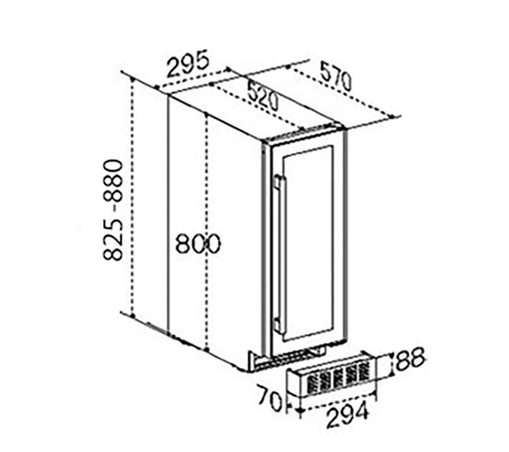 CDA CFWC304BL Wine Cooler - Black image number 3 of 6