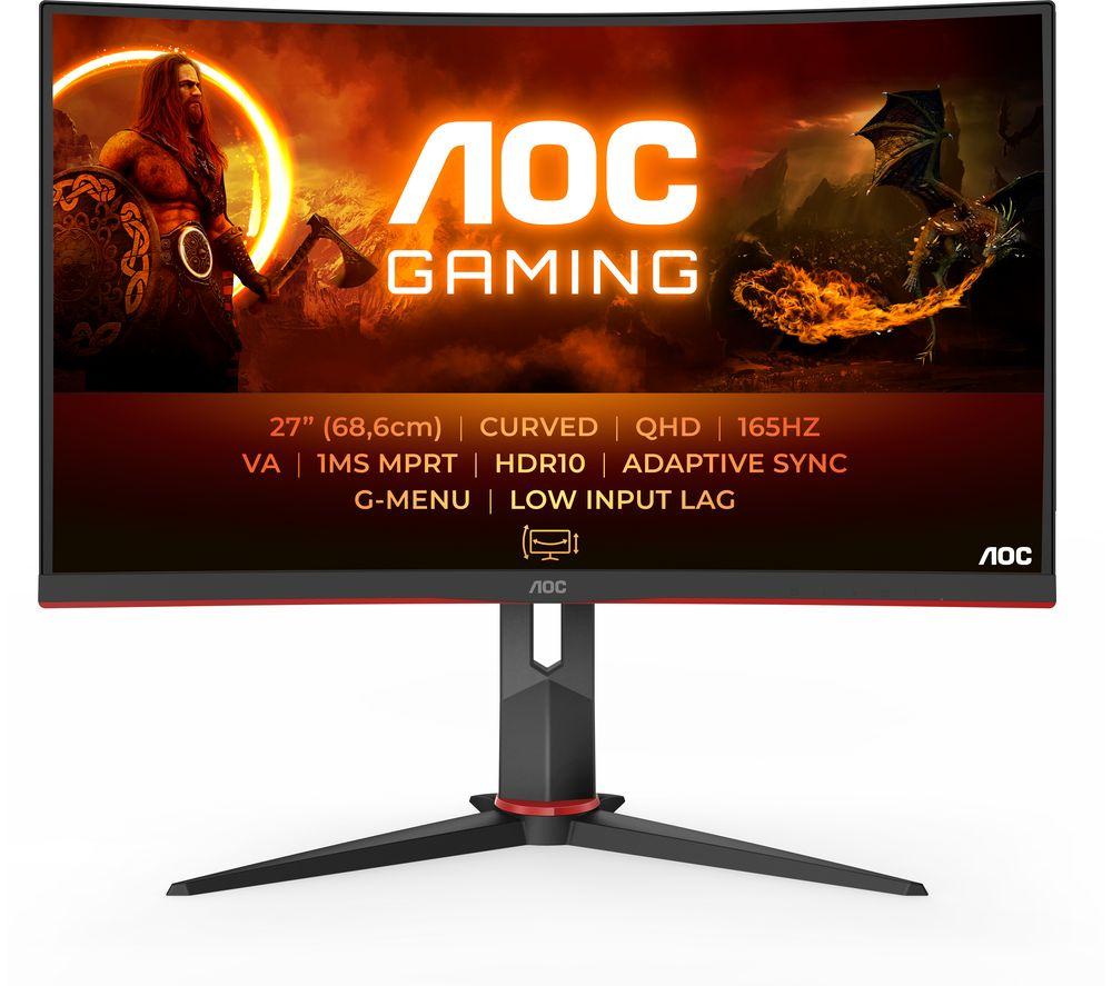 AOC CQ27G2S/BK Quad HD 27" Curved VA LCD Gaming Monitor review