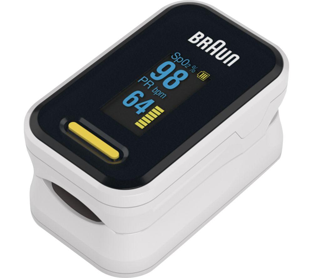 BRAUN BXYK81CEU Pulse Oximeter - Black & White, White,Black