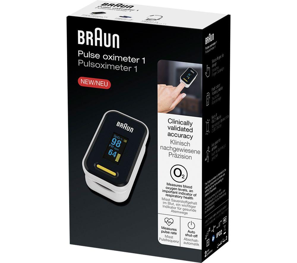 BRAUN BXYK81CEU Pulse Oximeter - Black & White image number 2 of 2
