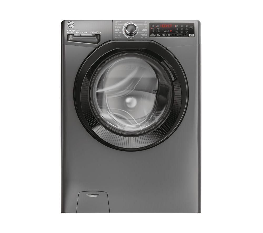 HOOVER H-Wash 350 H3WPS6106TAMBR-80 WiFi-enabled 10kg 1600rpm Washing Machine - Graphite, Silver/Gre