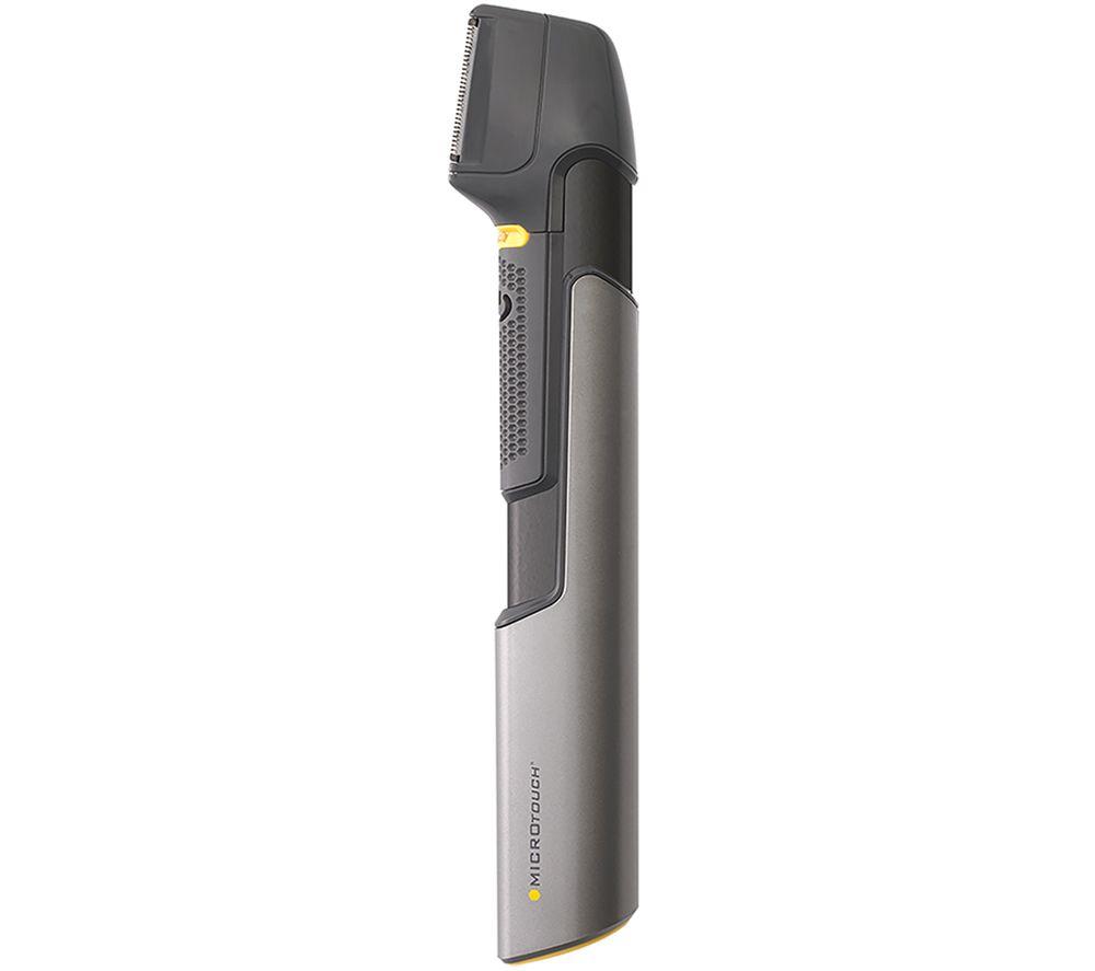 JML A001495 Microtouch Titanium Trim Hair Clipper & Body Groomer - Grey, Silver/Grey