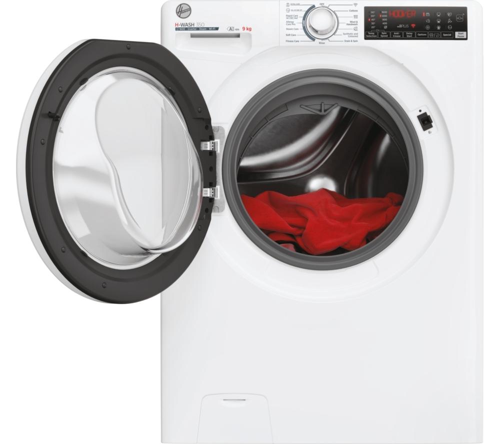 HOOVER H-Wash 350 H3WPS696TAM6-80 WiFi-enabled 9 kg 1600rpm Washing Machine - White image number 2 of 8