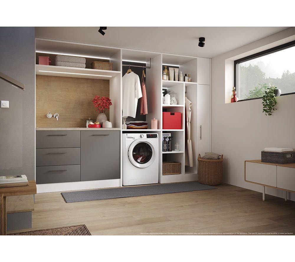 HOOVER H-Wash 350 H3WPS696TAM6-80 WiFi-enabled 9 kg 1600rpm Washing Machine - White image number 10 of 18