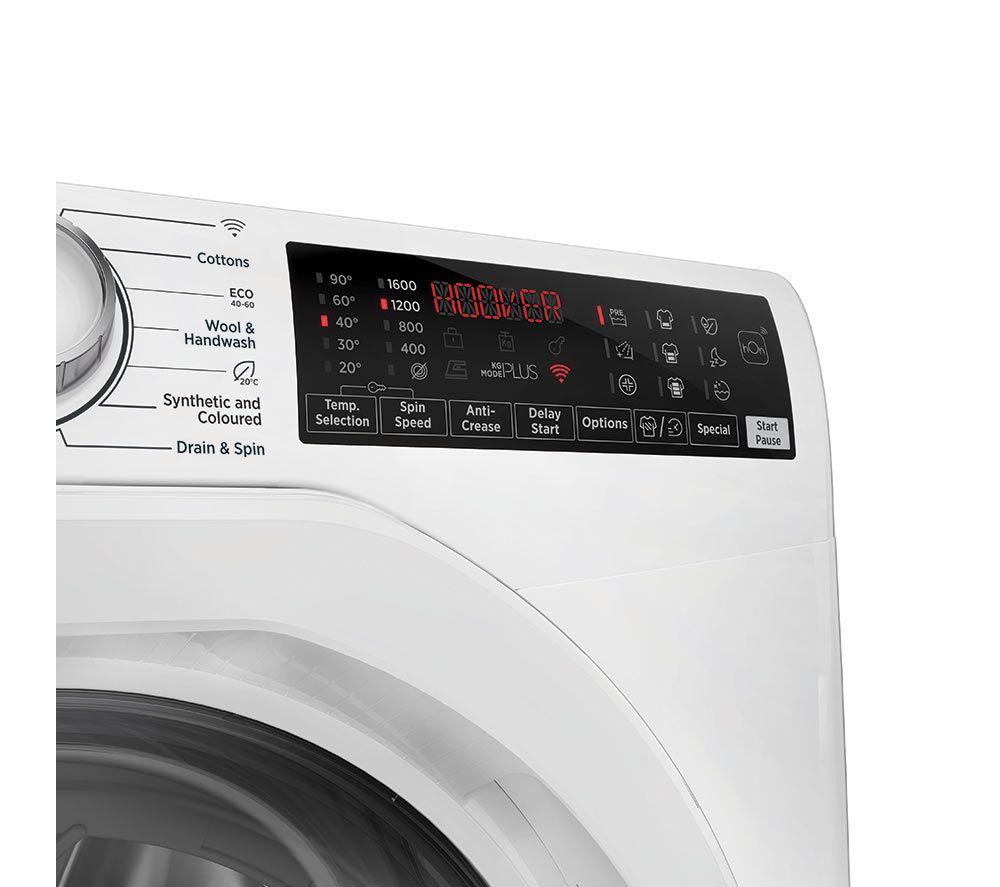 HOOVER H-Wash 350 H3WPS696TAM6-80 WiFi-enabled 9 kg 1600rpm Washing Machine - White image number 15 of 18