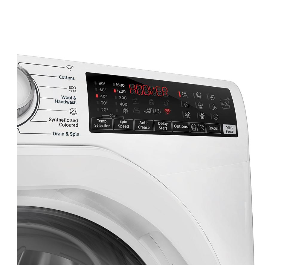 HOOVER H-Wash 350 H3WPS6106TAM6-80 WiFi-enabled 10 kg 1600 rpm Washing Machine - White image number 4 of 7