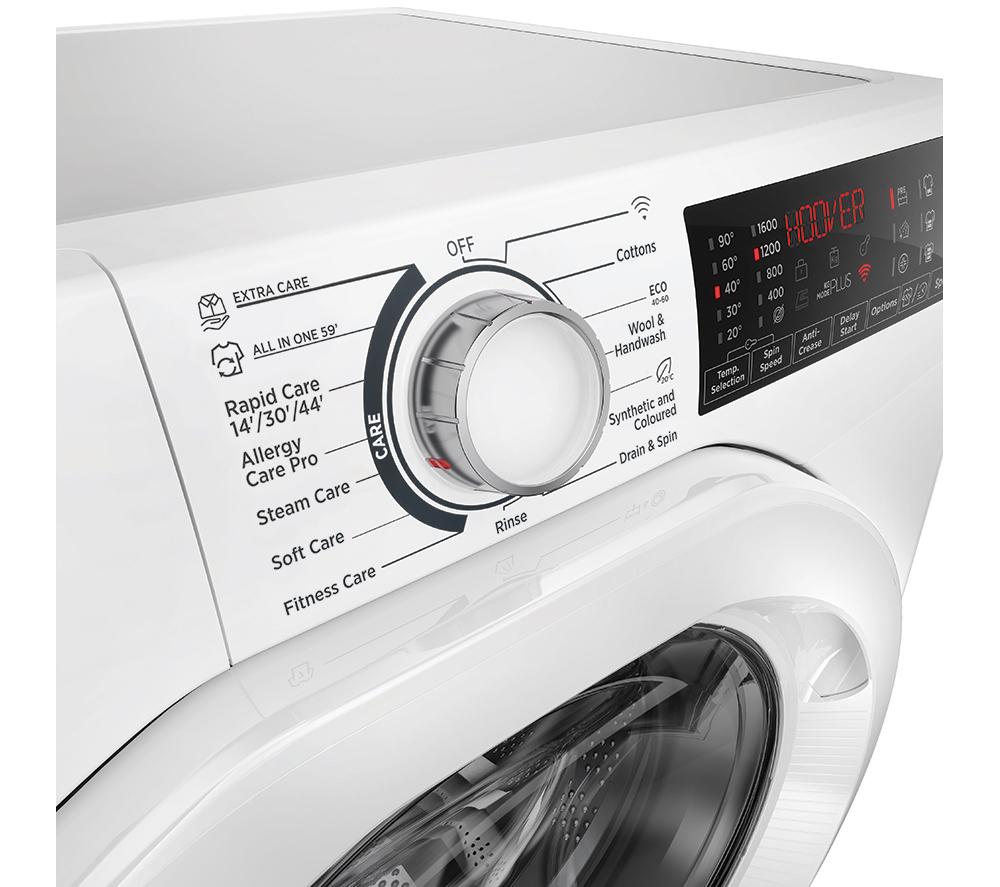 HOOVER H-Wash 350 H3WPS6106TAM6-80 WiFi-enabled 10 kg 1600 rpm Washing Machine - White image number 5 of 7