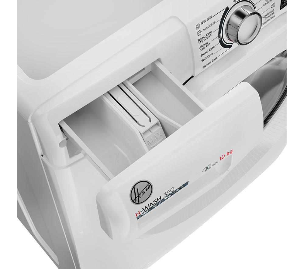 HOOVER H-Wash 350 H3WPS6106TAM6-80 WiFi-enabled 10 kg 1600 rpm Washing Machine - White image number 6 of 7