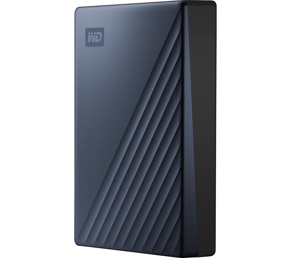 WD 5TB My Passport Ultra Portable HDD USB-C with software for device management, backup and password protection, Works with PC, Xbox and Playstation, Midnight Blue