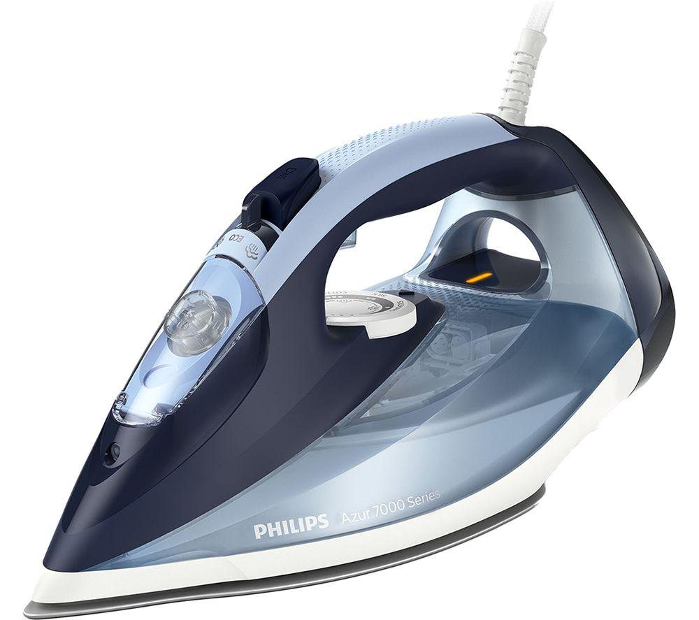 PHILIPS 7000 Series HV SteamGlide Plus DST7020/20 Steam Iron - Blue