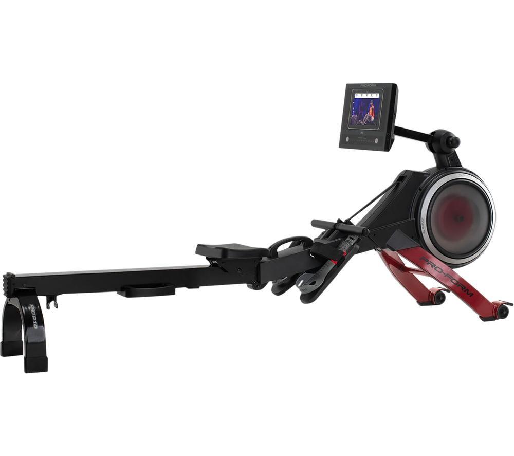 PROFORM Pro R10 Folding Smart WiFi Rowing Machine - Black & Red, Black,Red