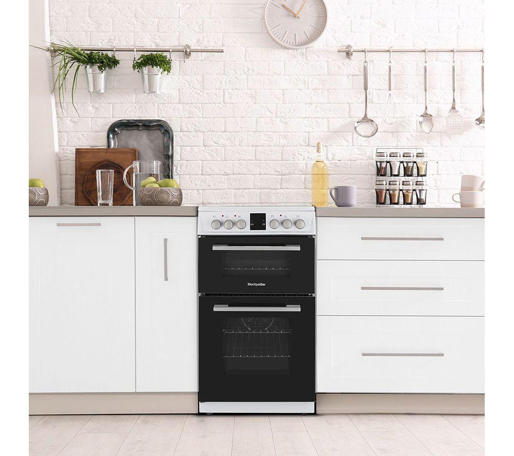 MONTPELLIER MDOC50FW 50 cm Electric Ceramic Cooker - White image number 4 of 5