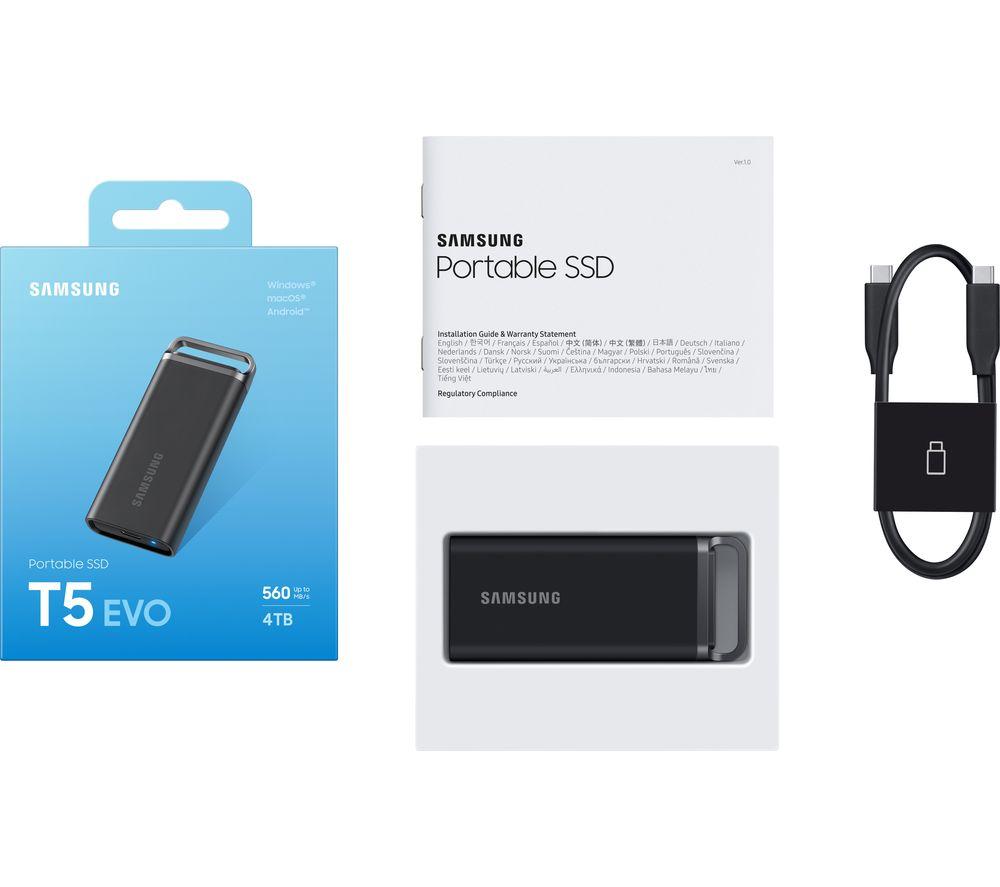 SAMSUNG T5 EVO External SSD - 4 TB image number 3 of 3