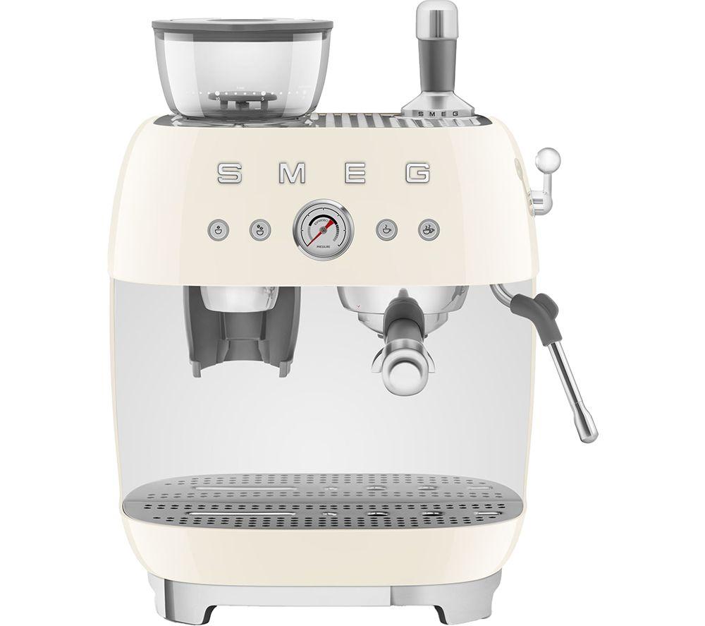 SMEG EGF03CRUK Bean to Cup Coffee Machine - Cream, Cream