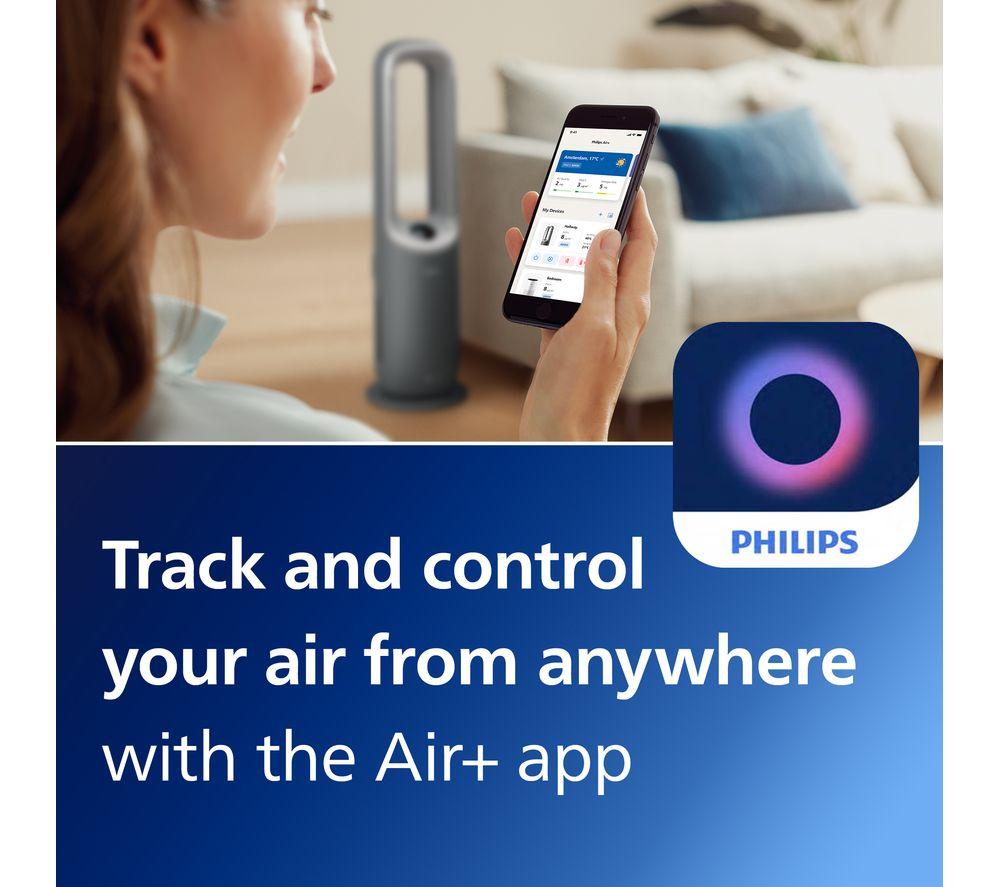PHILIPS 8000 Series AMF870/35 3-in-1 Air Purifier, Fan & Heater - Black image number 4 of 9