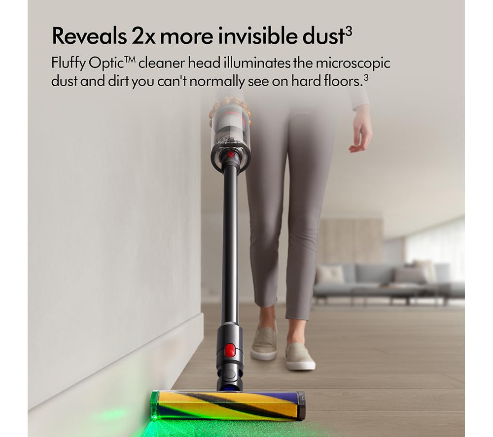 DYSON V15 Detect Absolute Cordless Vacuum Cleaner - Yellow & Nickel image number 7 of 12