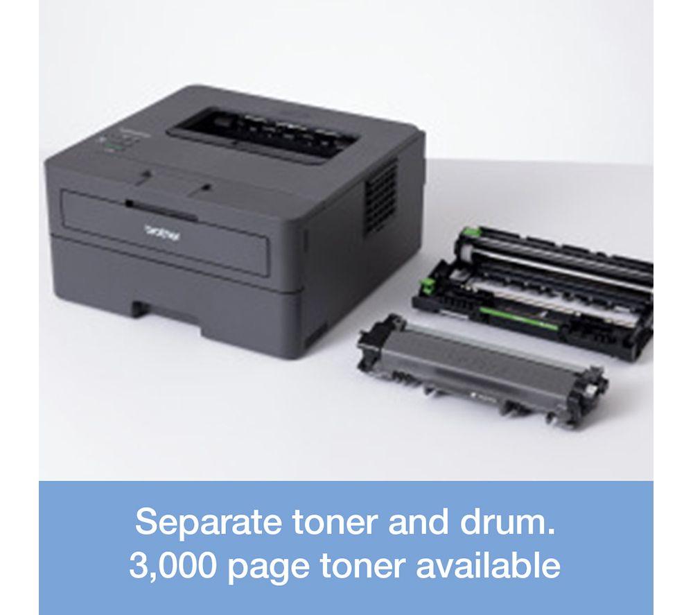BROTHER HL-L2447DW Monochrome Wireless Laser Printer - Black image number 12 of 13