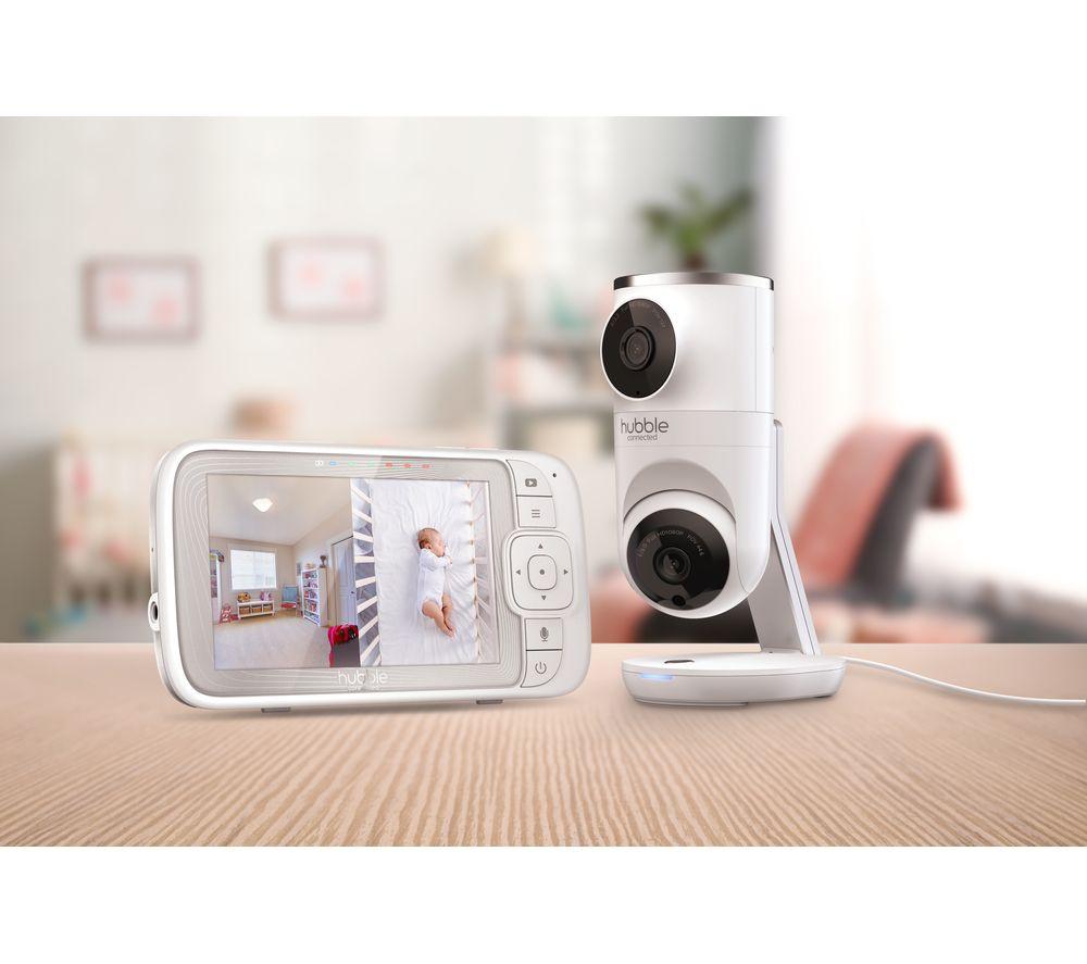 HUBBLE Nursery Pal Dual Vision 5" Smart Baby Monitor - White image number 3 of 4