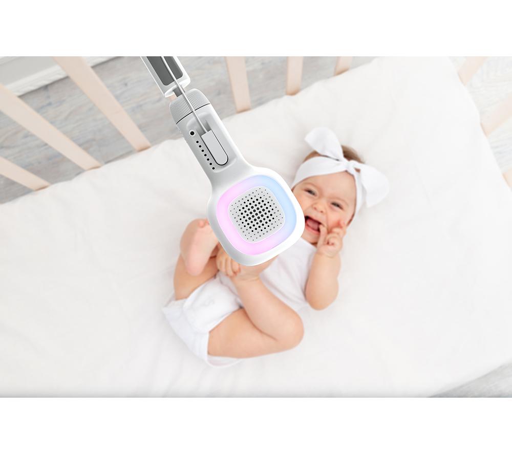 HUBBLE Nursery Pal SkyVision AI Pro 5" Crib Mount Smart Baby Monitor - White image number 6 of 9