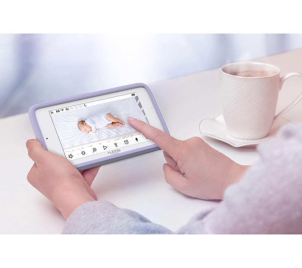 HUBBLE Nursery Pal SkyVision AI Pro 5" Crib Mount Smart Baby Monitor - White image number 7 of 9