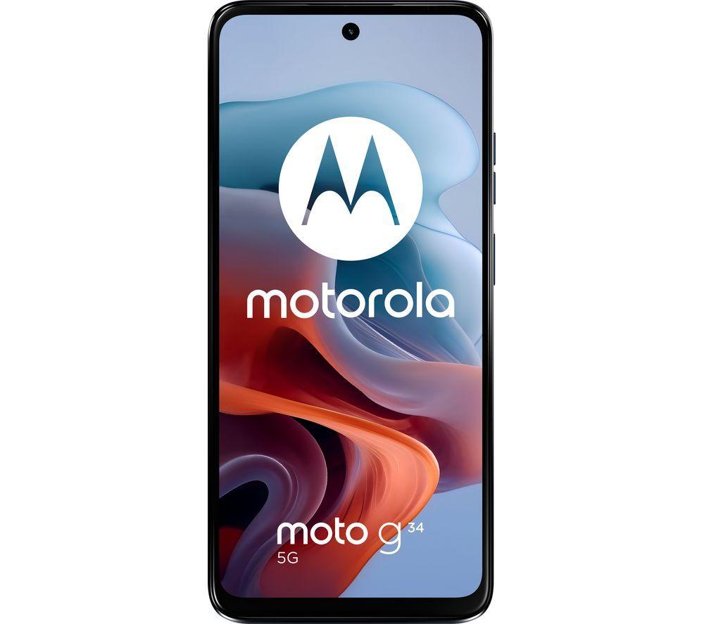 Motorola moto g34 Smartphone (6,53“ HD+ Display, 50 MP Camera, 4/128 GB, 5000 mAh Battery, Android 14) Ice Blue