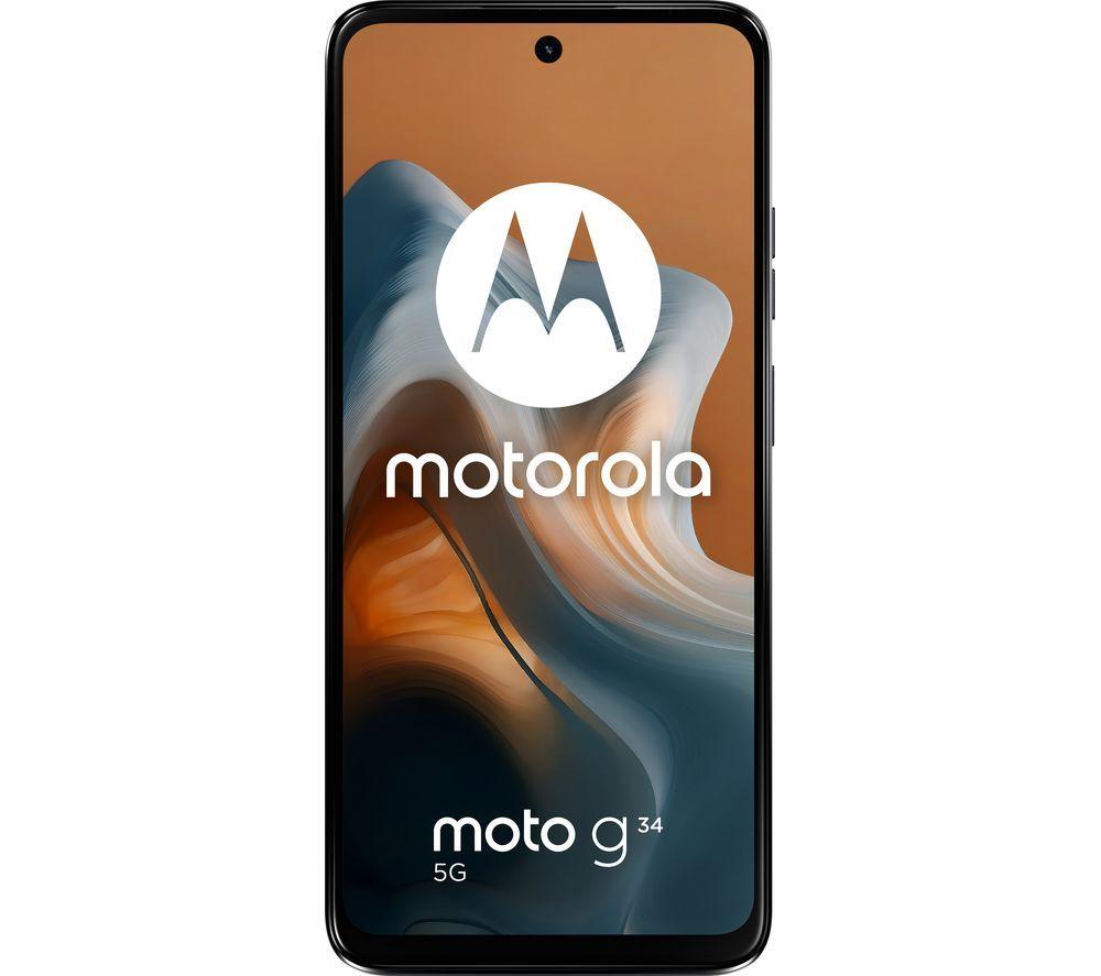 MOTOROLA Moto G34 5G - 128 GB, Charcoal Black, Black