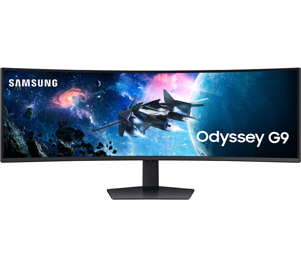 SAMSUNG Odyssey G9 LS49CG954EUXXU Wide Quad HD 49" Curved VA LCD Gaming Monitor - Black, Black
