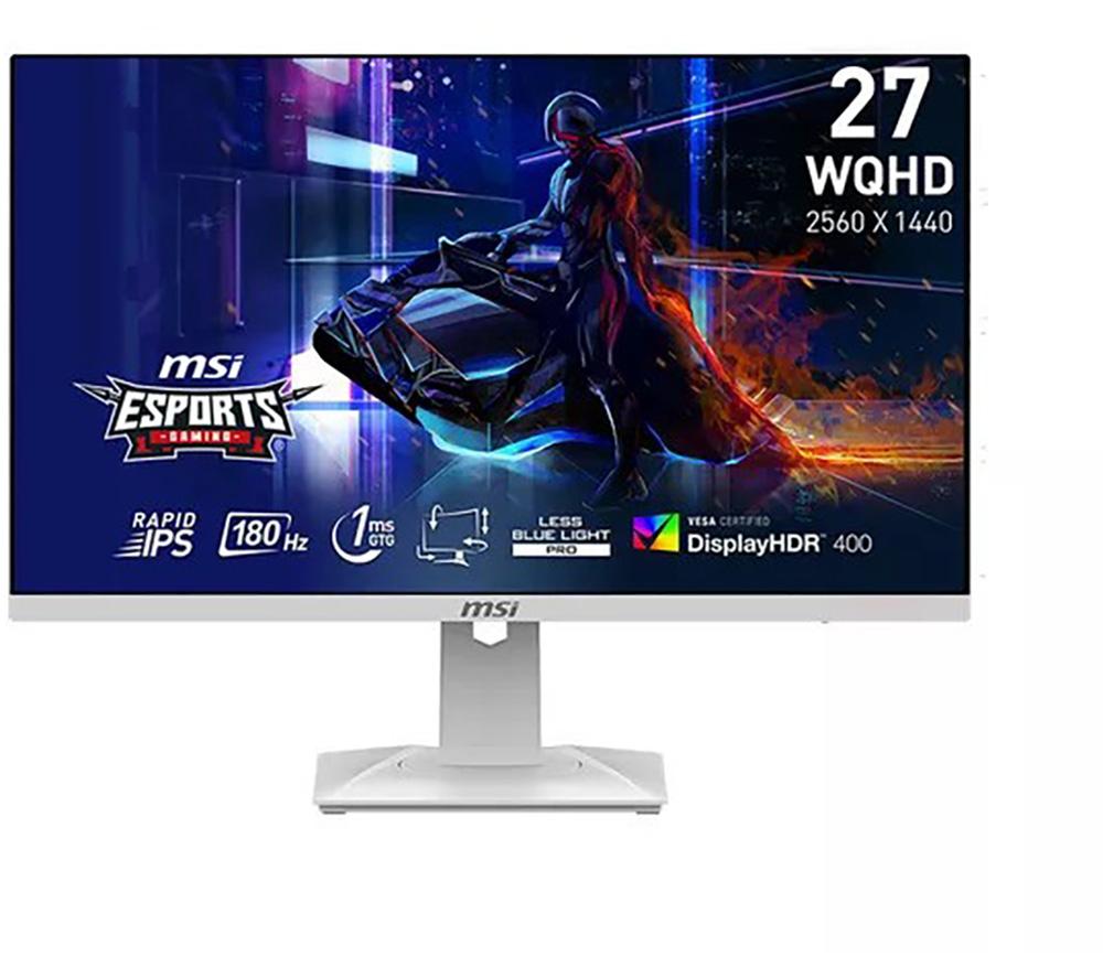 MSI MAG 274QRFW Quad HD 27 IPS LCD Gaming Monitor - White, White