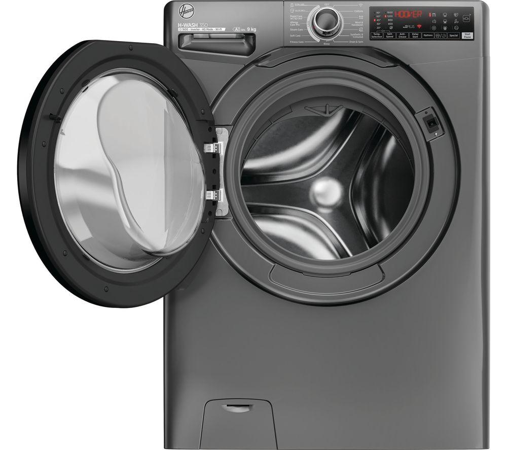 HOOVER H-Wash 350 H3WPS696TMBR6-80 WiFi-enabled 9 kg 1600rpm Washing Machine - Graphite image number 3 of 10