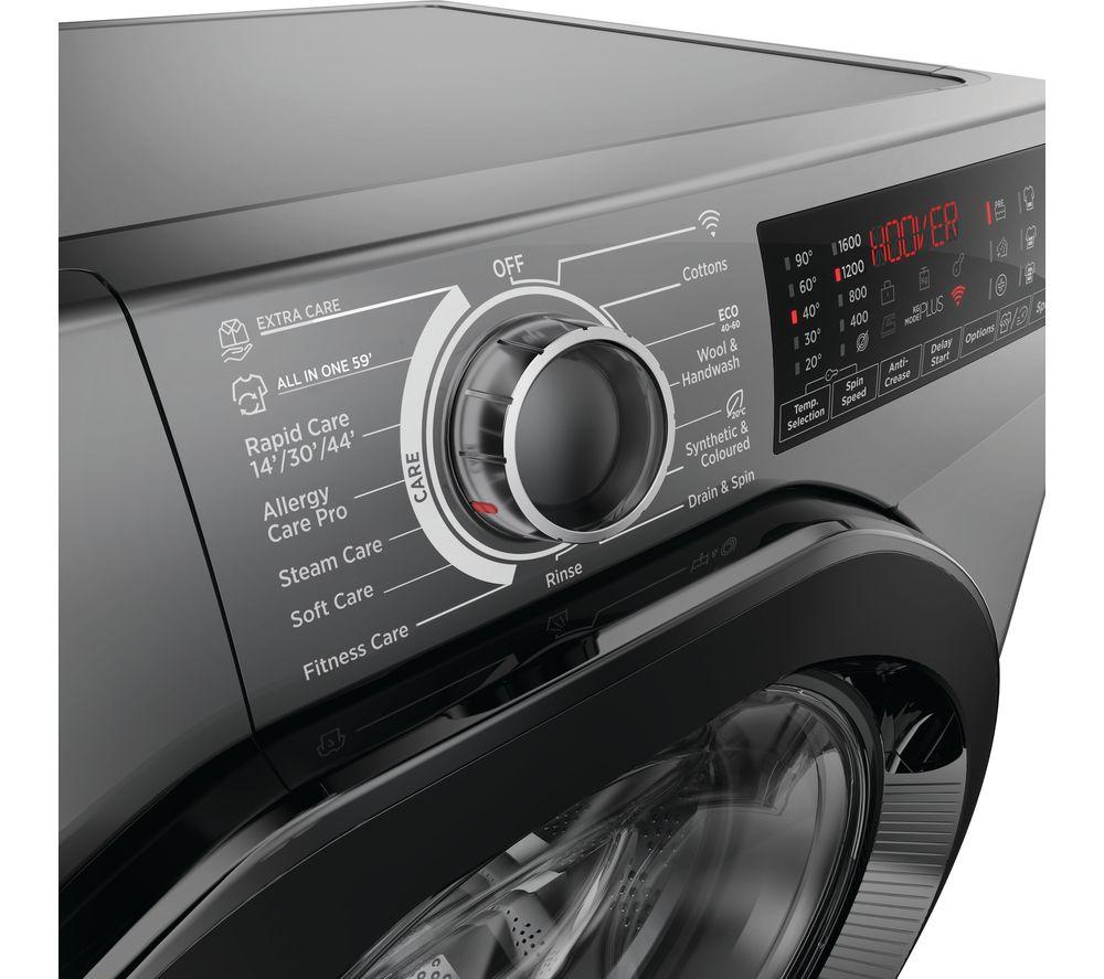 HOOVER H-Wash 350 H3WPS696TMBR6-80 WiFi-enabled 9 kg 1600rpm Washing Machine - Graphite image number 6 of 10