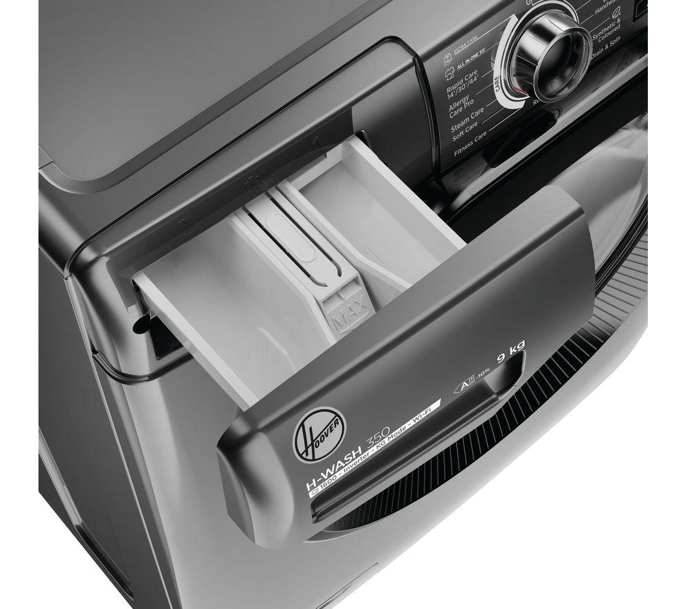 HOOVER H-Wash 350 H3WPS696TMBR6-80 WiFi-enabled 9 kg 1600rpm Washing Machine - Graphite image number 8 of 10