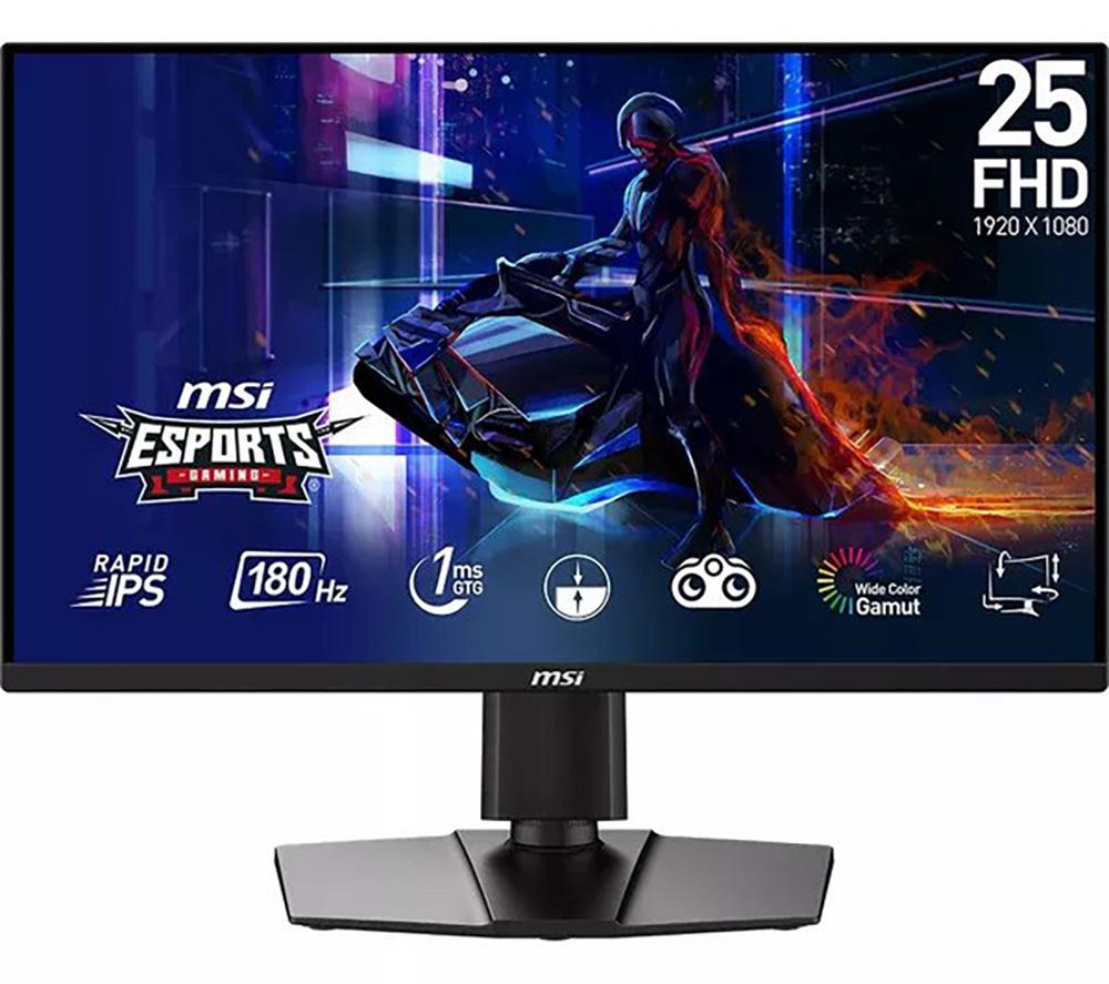 MSI G255PF E2 Full HD 25 IPS LED Gaming Monitor, Black