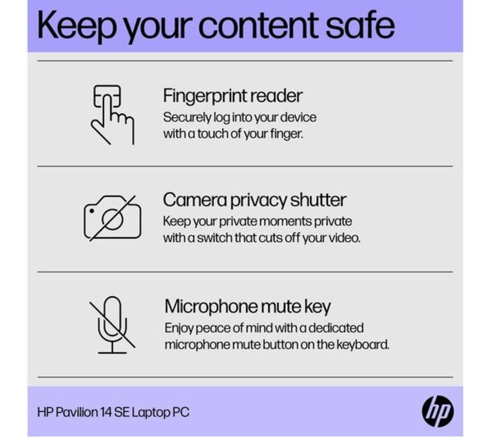 HP Pavilion SE 14" Refurbished Laptop - Intel&reg; N200, 128 GB SSD, Silver (Excellent Condition) image number 7 of 20