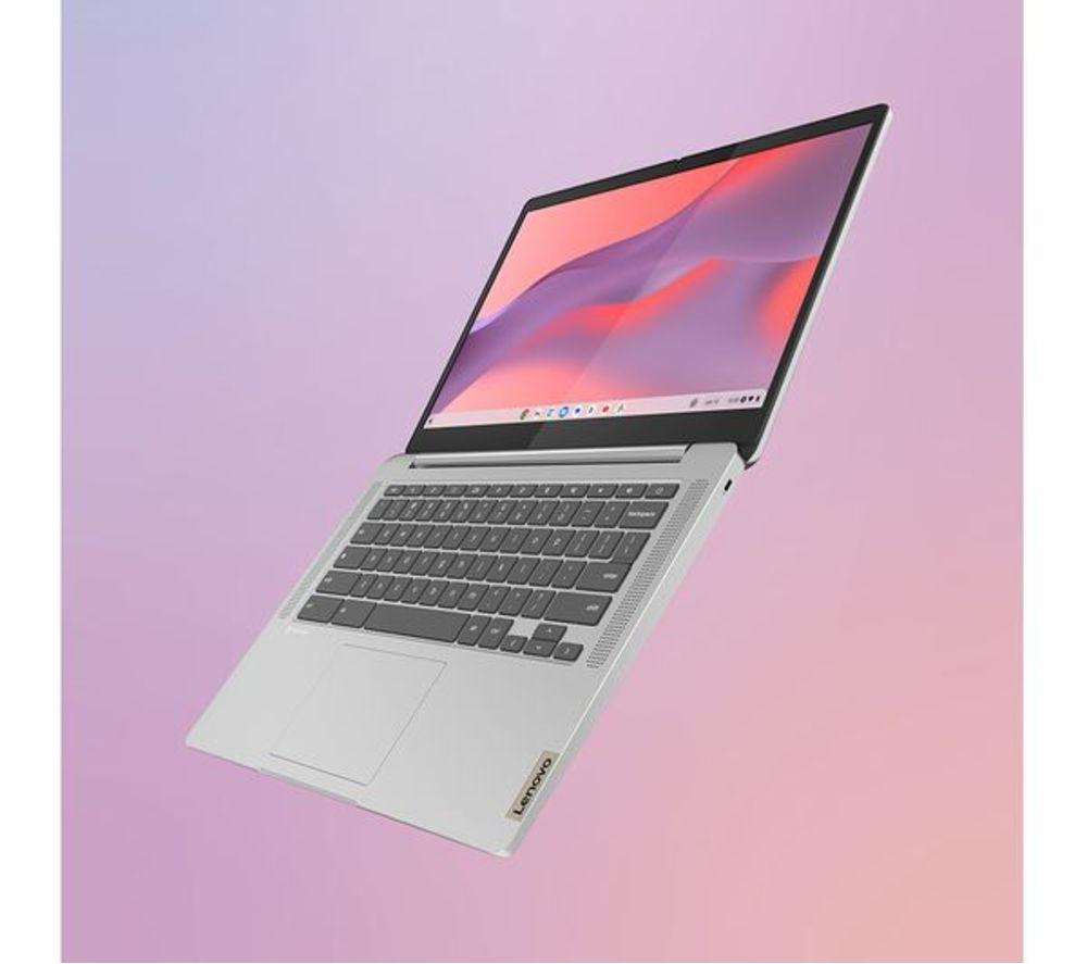 LENOVO IdeaPad Slim 3i 14" Refurbished Chromebook Plus - Intel&reg; Core&trade; i3, 256 GB eMMC, Grey (Very Good Condition) image number 7 of 8