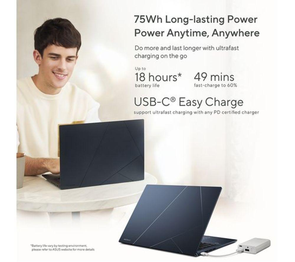 ASUS Zenbook 14 UX3402ZA 14" Refurbished Laptop &ndash; Intel&reg; Core&trade; i5, 512 GB SSD, Blue (Very Good Condition) image number 3 of 12