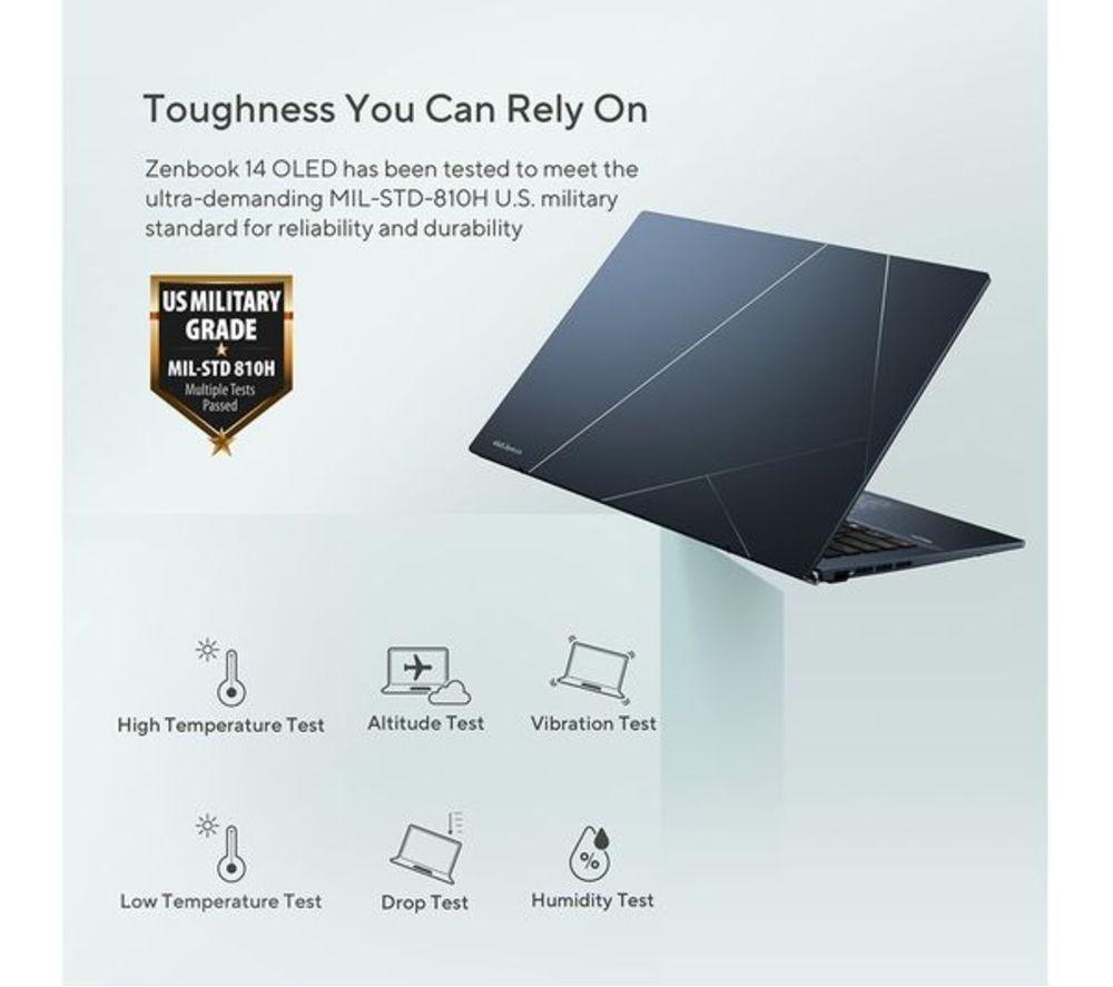 ASUS Zenbook 14 UX3402ZA 14" Refurbished Laptop &ndash; Intel&reg; Core&trade; i5, 512 GB SSD, Blue (Very Good Condition) image number 5 of 12