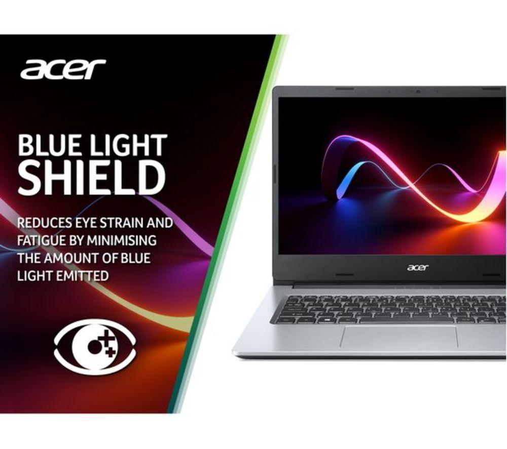 ACER Aspire 1 14" Refurbished Laptop - Intel&reg; Celeron&reg;, 128 GB eMMC, Silver (Very Good Condition) image number 11 of 13
