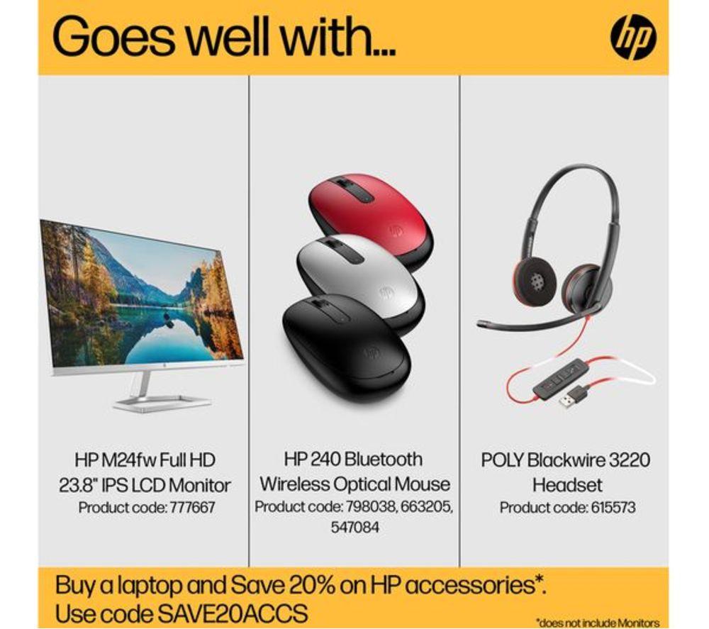 HP 17-cn0534sa 17.3" Refurbished Laptop - Intel&reg; Pentium&reg;, 128 GB SSD, Black (Very Good Condition) image number 5 of 13