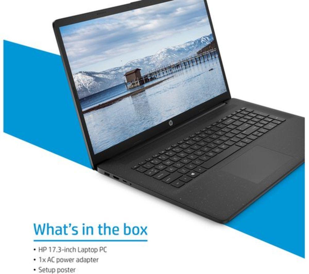 HP 17-cn0534sa 17.3" Refurbished Laptop - Intel&reg; Pentium&reg;, 128 GB SSD, Black (Very Good Condition) image number 7 of 13