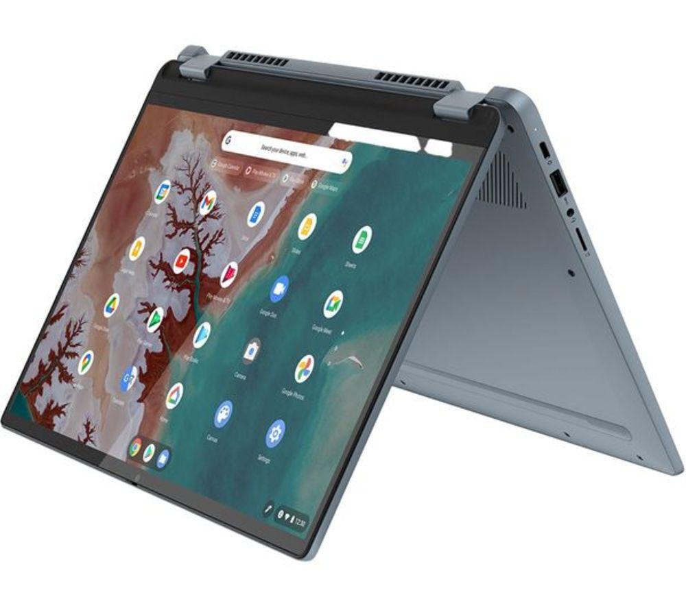 LENOVO IdeaPad Flex 5 14 2 in 1 Refurbished Chromebook Plus - IntelCore? i3, 256 GB SSD, Blue (Ver