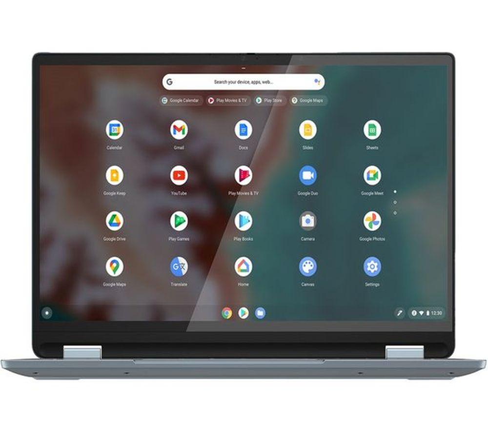 LENOVO IdeaPad Flex 5 14" 2 in 1 Refurbished Chromebook Plus - Intel&reg; Core&trade; i3, 256 GB SSD, Blue (Very Good Condition) image number 3 of 10