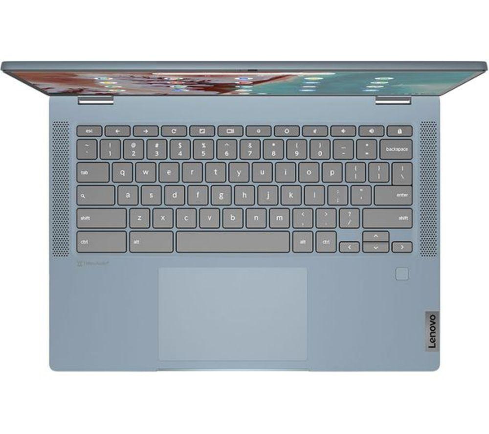 LENOVO IdeaPad Flex 5 14" 2 in 1 Refurbished Chromebook Plus - Intel&reg; Core&trade; i3, 256 GB SSD, Blue (Very Good Condition) image number 4 of 10