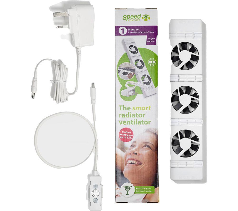 SPEEDCOMFORT Monoset Smart Radiator Fan - White image number 2 of 23
