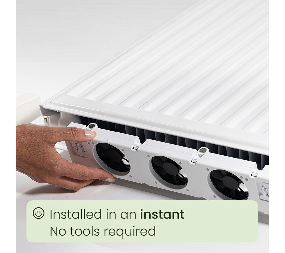 SPEEDCOMFORT Monoset Smart Radiator Fan - White image number 12 of 23