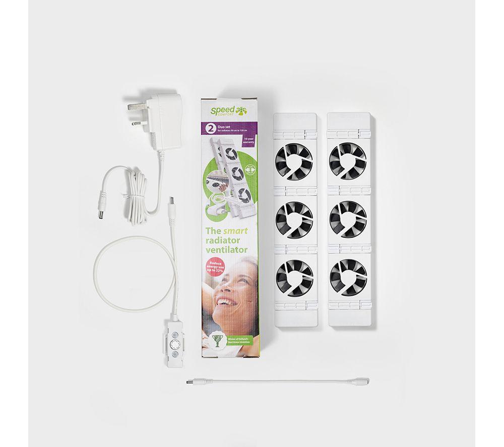 SPEEDCOMFORT Duoset Smart Radiator Fan - White image number 2 of 23
