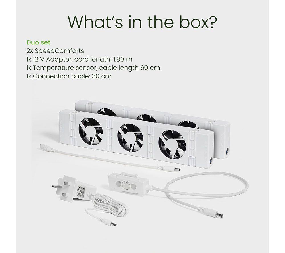 SPEEDCOMFORT Duoset Smart Radiator Fan - White image number 22 of 23