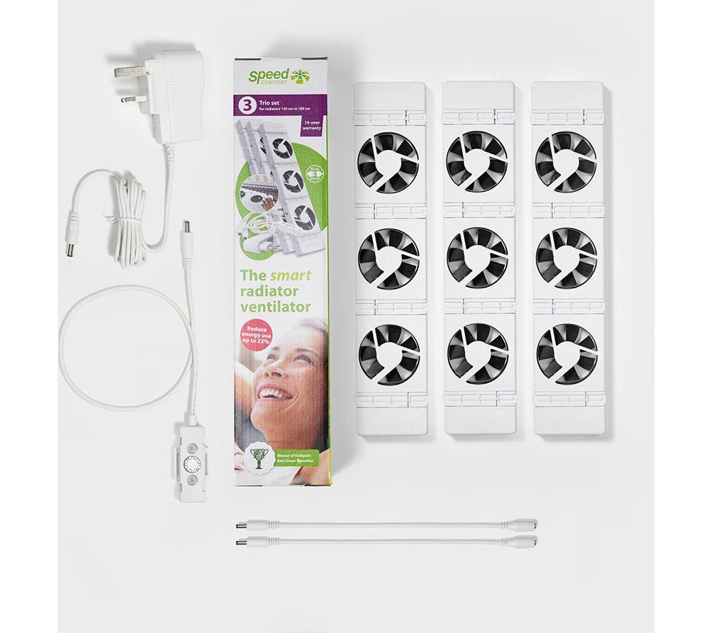 SPEEDCOMFORT Trioset Smart Radiator Fan - White image number 2 of 20