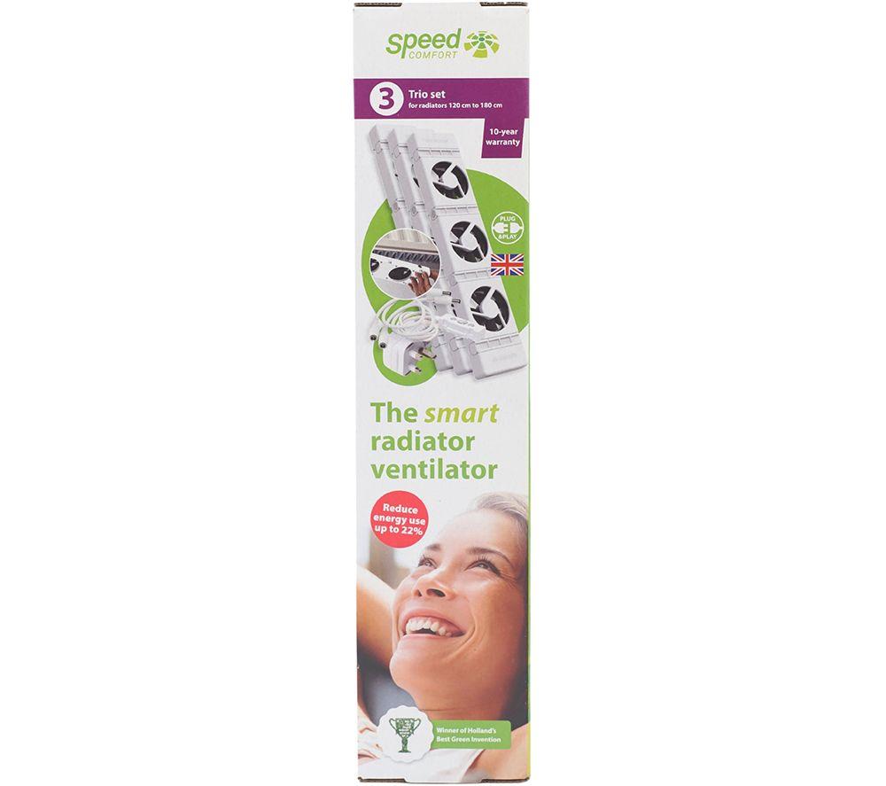 SPEEDCOMFORT Trioset Smart Radiator Fan - White image number 3 of 20